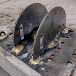 Velocity Kart Simulator Brazed Wheel Mounting Plate Sub-Assembly