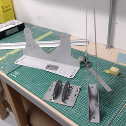 Velocity Kart Simulator Sheet Metal Parts Prepped for Spray